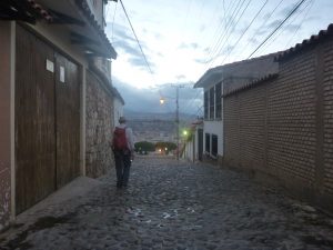 Heading back at dusk