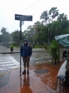 Wet main square Santa Cruz Bolivia