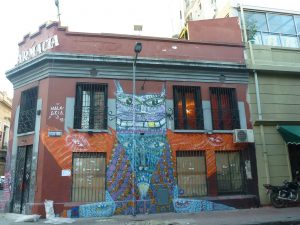 Lots of street art to be seen in the San Telmo district Buenos Aires