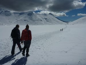 Plateau near the peak; it was surrounded by craters and lakes