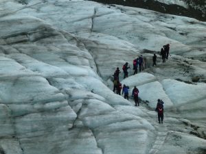 Guides have to cut steps as you make your route