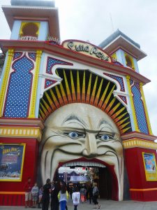 Old Victorian entertainment at Luna Park Melbourne