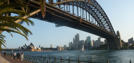 Harbour view from the Luna Park Area Sydney