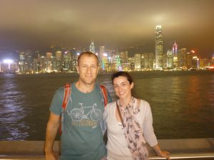 Harbour night view Hong Kong