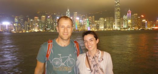 Harbour night view Hong Kong