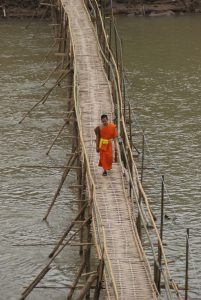 A handmade bridge Luang Prabang
