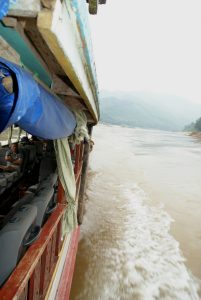 Two days on this vessel, and yes, they are bus seats bolted to the boat Mekong boat