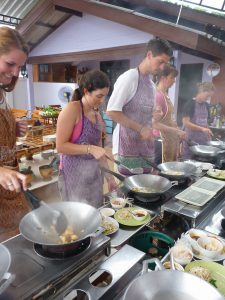 Pad Thai in progress Thai cookery