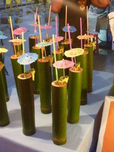 Bamboo cocktails at Krabi night market Thailand