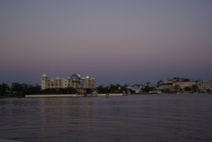Sunset on the majestic lake, Udaipur