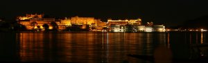 The palace by night, Udaipur