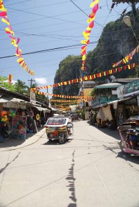 Trikes and flags, Palawan
