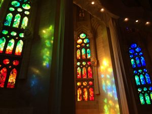 Beautiful colourful stained glass