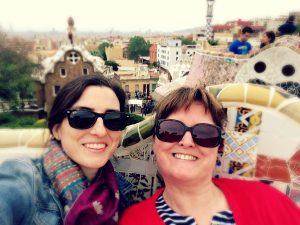 My mum and I at Park Guell