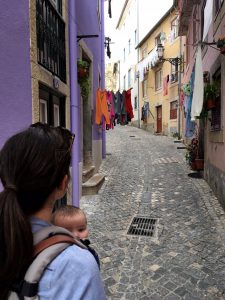 Wandering the little streets around the castle Lisbon