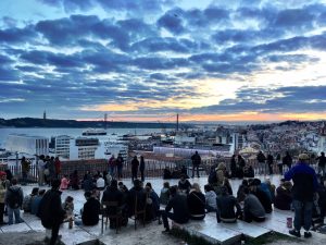 Sunset viewpoint (near Santa Catarina) Lisbon