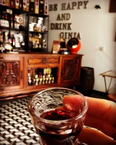 A cheeky ginjinha cherry liqueur Lisbon